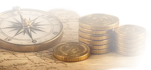 compass_coins_v3_q20 compass and gold coins